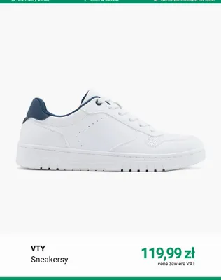 Sneakersy VTY promocja w Deichmann