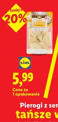 Pierogi z serem Chef Select promocja w Lidl