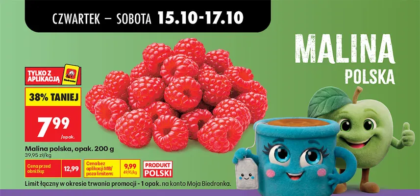 Malina polska promocja w Biedronka