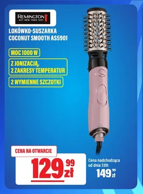 Lokówko-suszarka Remington Coconut Smooth AS5901 promocja w RTV EURO AGD