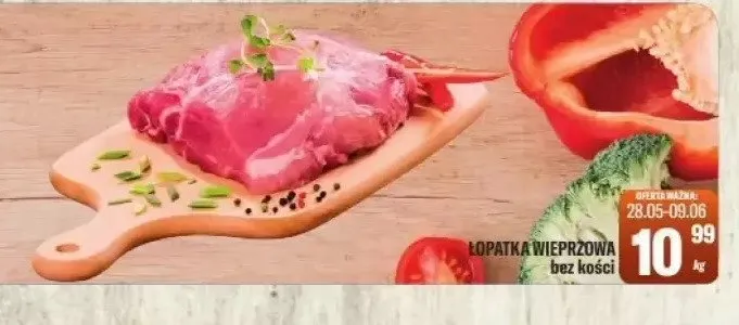 Łopatka wieprzowa bez kości promocja w Tomi Markt