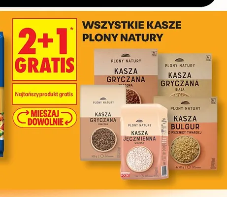 Kasza gryczana prażona Plony Natury promocja w Biedronka