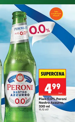 Piwo bezalkoholowe Peroni Nastro Azzurro promocja w Biedronka