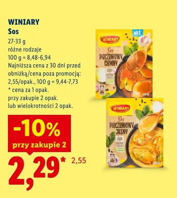 Sos pieczeniowy ciemny Winiary promocja w Lidl