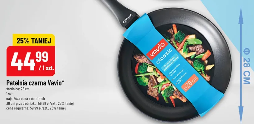 Patelnia czarna classic promocja w POLOmarket
