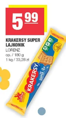 Krakersy Super Lajkonik promocja w SPAR