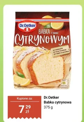 Babka cytrynowa promocja w Dino