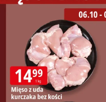 Mięso z uda kurczaka bez kości promocja w Leclerc