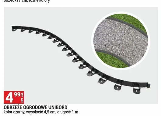 Obrzeże ogrodowe Unibord promocja w Merkury Market