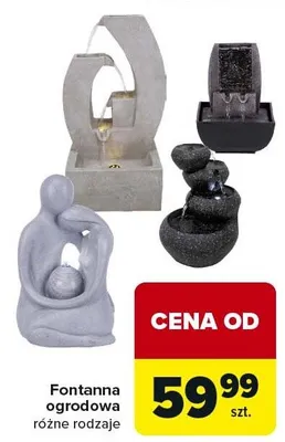 Fontanna ogrodowa różne rodzaje promocja w Carrefour