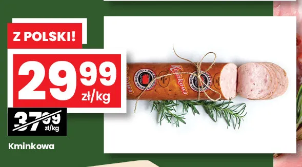 Kiełbasa kminkowa promocja w emma MARKET