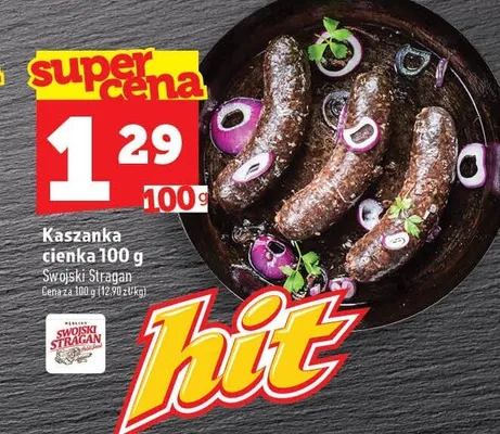 Kaszanka cienka Swojski Stragan promocja w TOPAZ