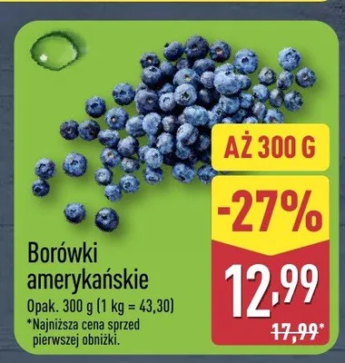 Borówki amerykańskie promocja w Aldi