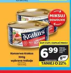 Konserwa Krakus Luncheon Meat promocja w Delfin