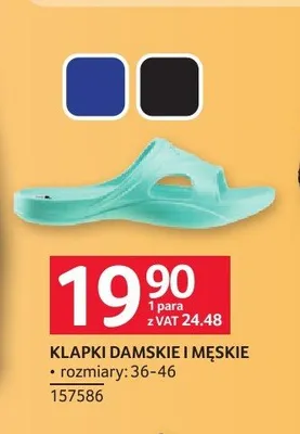 Klapki damskie i męskie promocja w Selgros