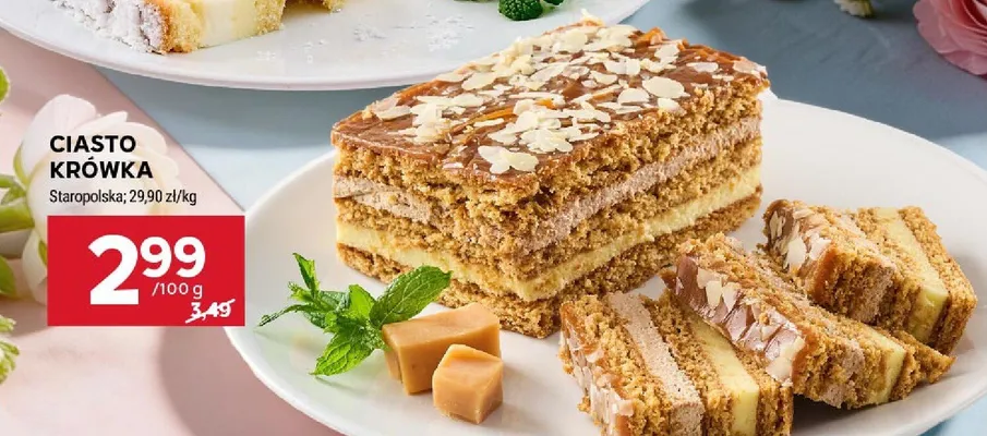 Ciasto krówka promocja w Stokrotka