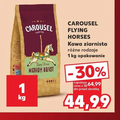 Kawa ziarnista Carousel Flying Horses promocja w Kaufland