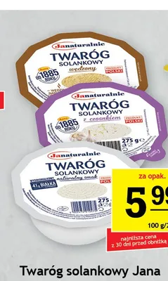 Twaróg solankowy naturalny smak Jana promocja w Gram Market