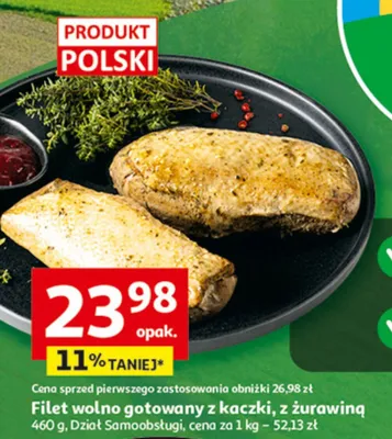 Filet wolno gotowany z kaczki, z żurawiną promocja w Auchan