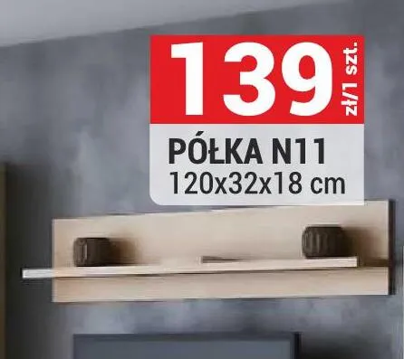 Półka System Natural N11 kratka Ribbeck 120x32x18cm promocja w Merkury Market