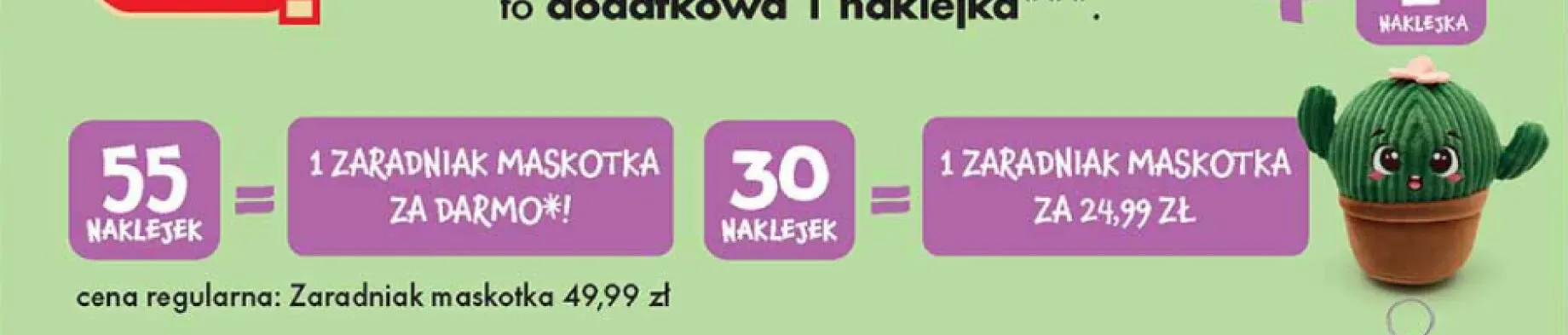 Maskotka Zaradniak Gang Zaradniaków promocja w Biedronka