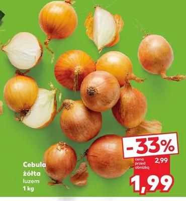 Cebula żółta luzem promocja w Kaufland