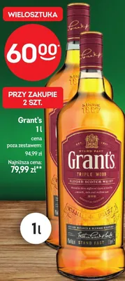 Whisky Grant's Triple Wood promocja w Żabka