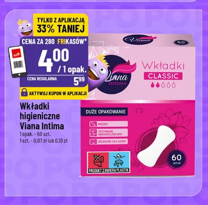 Wkładki higieniczne Viana Intima Classic promocja w POLOmarket