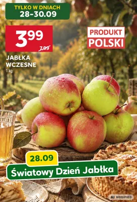 Jabłka wczesne promocja w Stokrotka