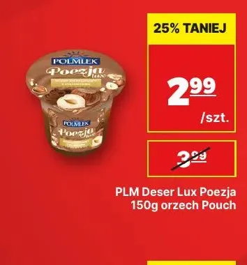 Deser Poezja Lux orzech Polmlek promocja w API Market