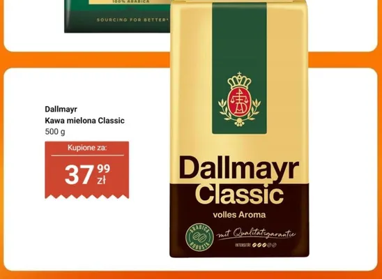 Kawa mielona Dallmayr Classic promocja w Dino