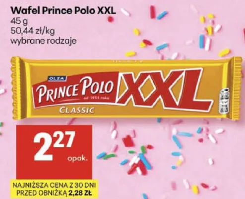 Wafel Prince Polo XXL Classic promocja w Delikatesy Centrum