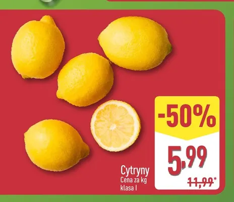 Cytryny klasa I promocja w Aldi