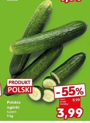 Polskie ogórki luzem promocja w Kaufland