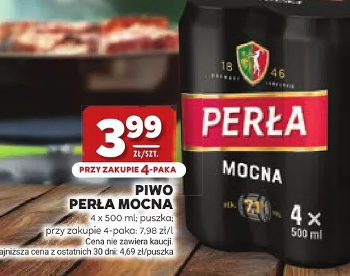 Piwo Perła Mocna promocja w Stokrotka