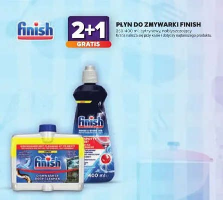 Płyn do czyszczenia zmywarki Finish cytrynowy promocja w Stokrotka