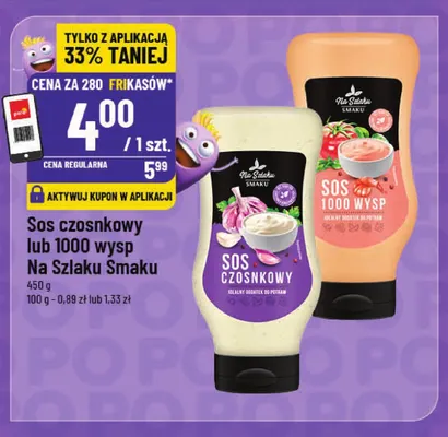 Sos czosnkowy Na Szlaku Smaku promocja w POLOmarket