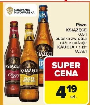 Piwo Książęce IPA promocja w Carrefour