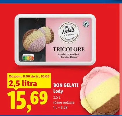 Lody Bon Gelati promocja w Lidl