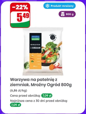 Warzywa na patelnię z ziemniakami Mroźny Ogród promocja w Dino