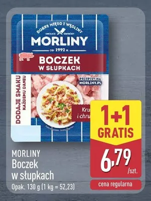 Boczek w słupkach Morliny promocja w Aldi