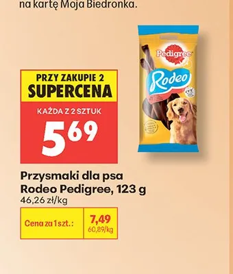 Przysmaki dla psa Rodeo Pedigree promocja w Biedronka