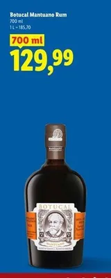 Rum Botucal Mantuano promocja w Lidl
