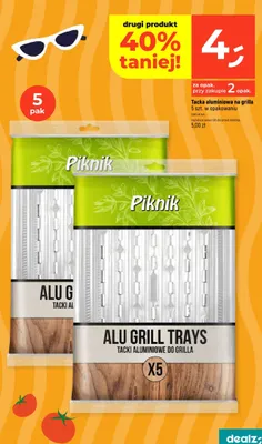 Tacka aluminiowa na grilla promocja w Dealz