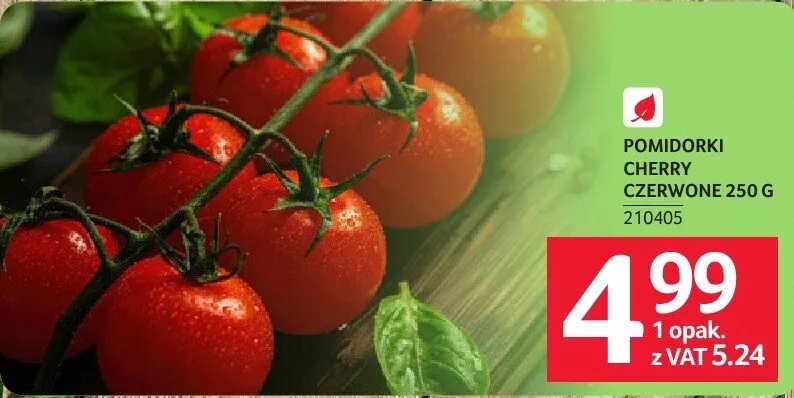 Pomidorki cherry czerwone 250 g promocja w Selgros