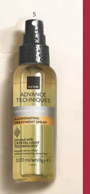 Spray rozświetlający do włosów Avon Advance Techniques Ultimate Shine promocja w AVON