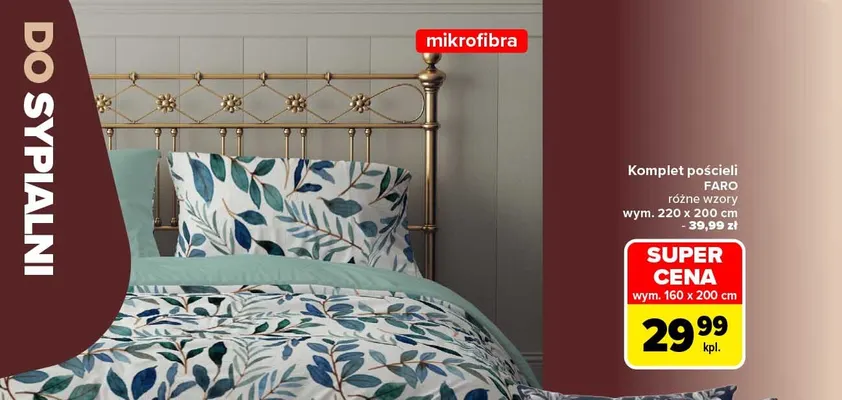 Komplet pościeli Faro 160x200 cm promocja w Carrefour