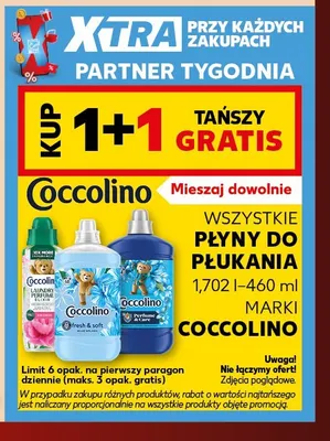 Płyny do płukania marki Coccolino promocja w Kaufland