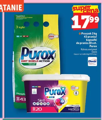 Kapsułki do prania Purox Color promocja w TOPAZ