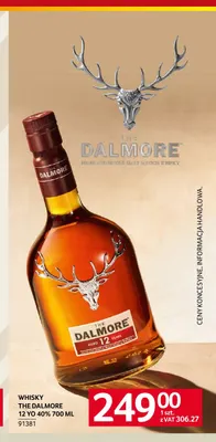 Whisky The Dalmore 12 YO 40% promocja w Selgros